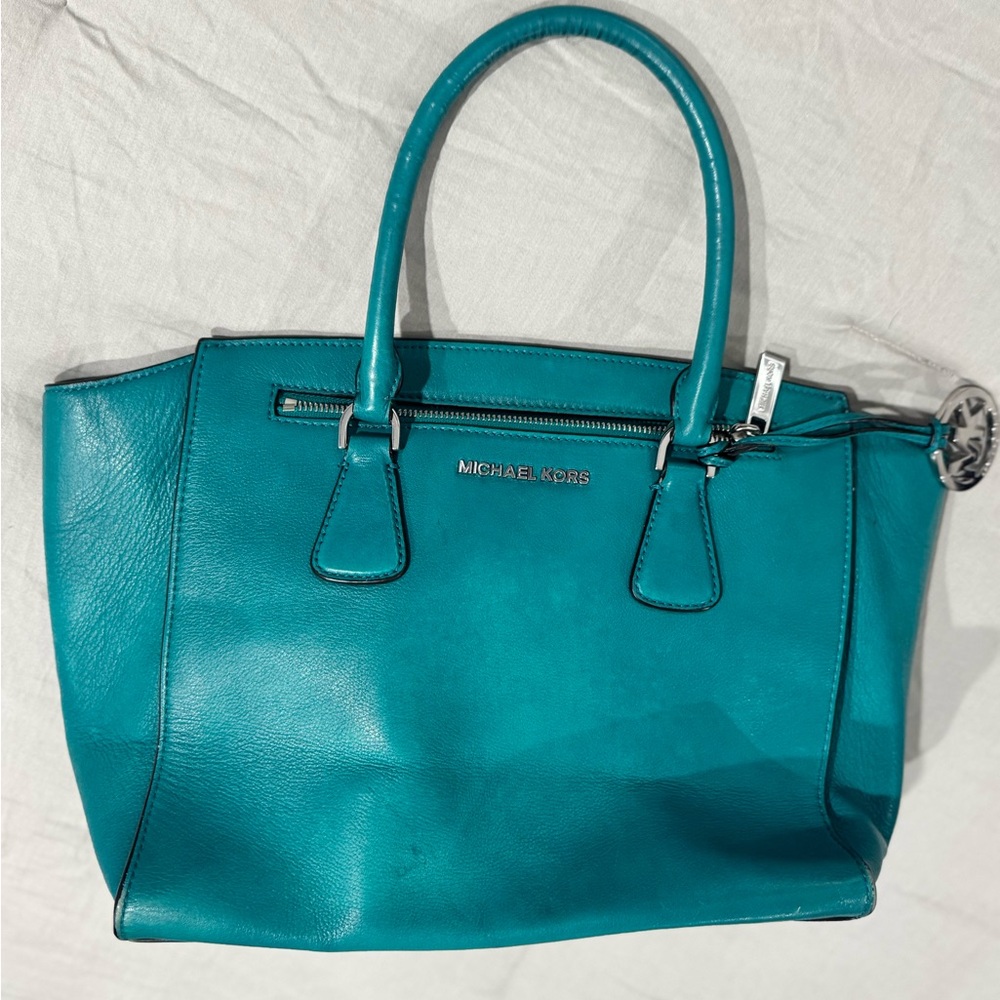 Michael Kors Turquoise Satchel